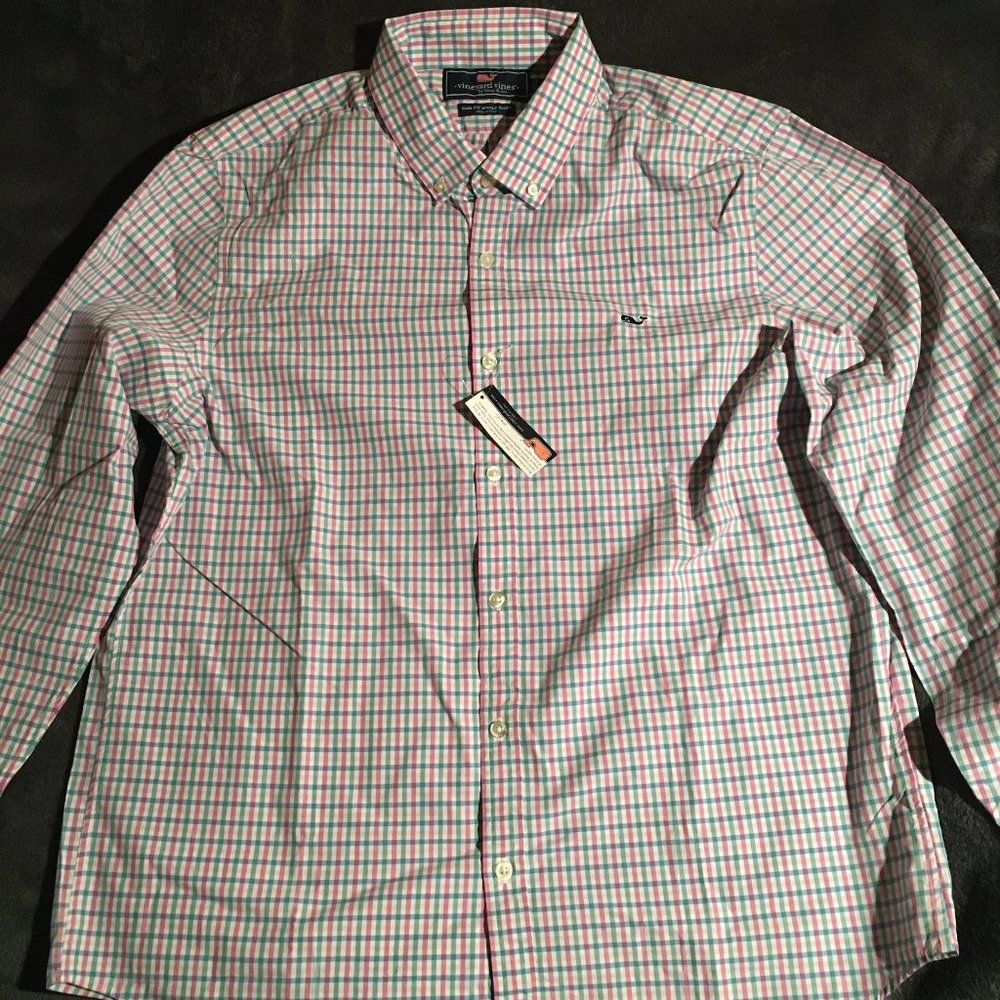 Brand New Vineyard Vines Slim Fit Whale Shirt